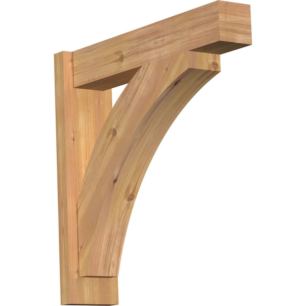 Ekena Millwork Thorton Block Smooth Outlooker, Western Red Cedar, 5 1/2"W x 24"D x 24"H OUT06X24X24THR05SWR - main